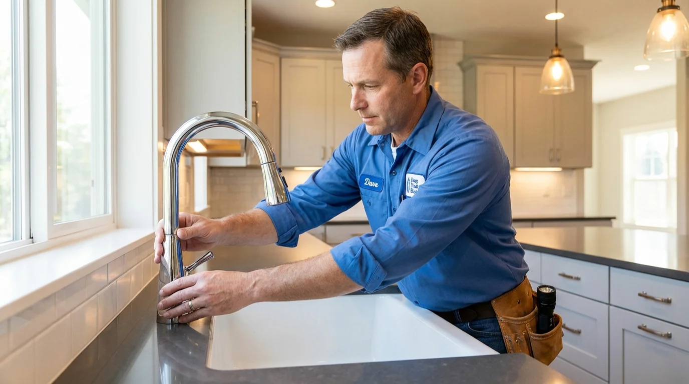 Kitchen faucet installation by Johns Plumbing LLC in Continental