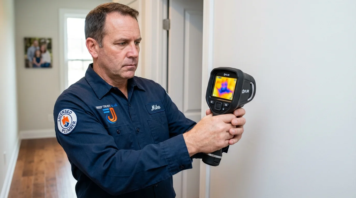 Thermal imaging leak detection by Johns Plumbing LLC in Continental